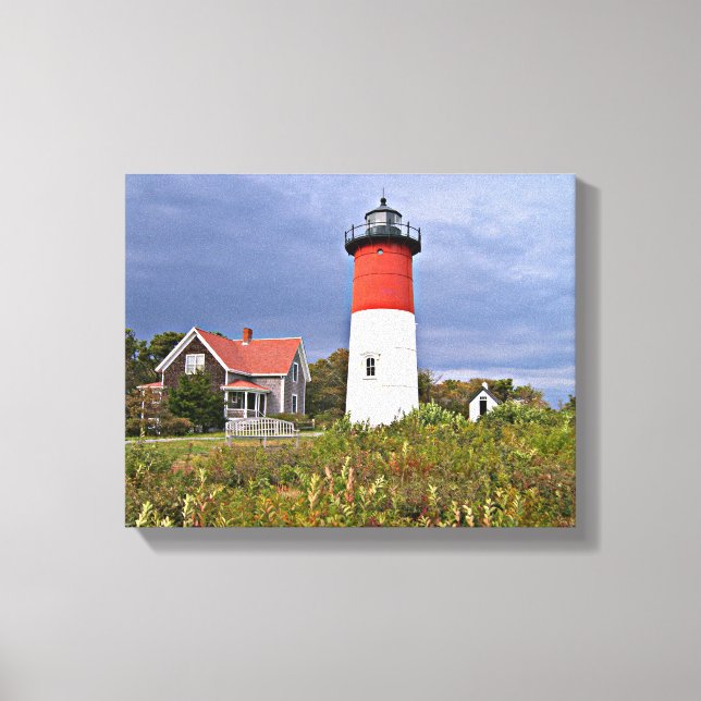 Nauset Lighthouse, Kanvastrycket Kaptormassa Canvastryck (Framsida)