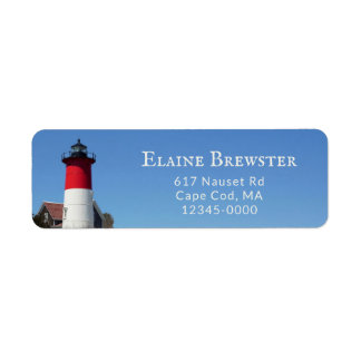 Nauset Lighthouse Return-adressetikett Returadress Etikett