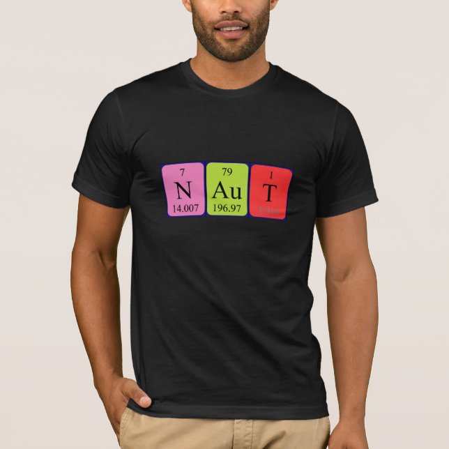 Naut Periodiska skjorta bord namn T Shirt (Framsida)
