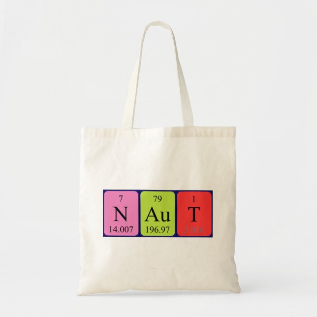 Naut Periote bord namn tote bag Tygkasse (Framsidan)