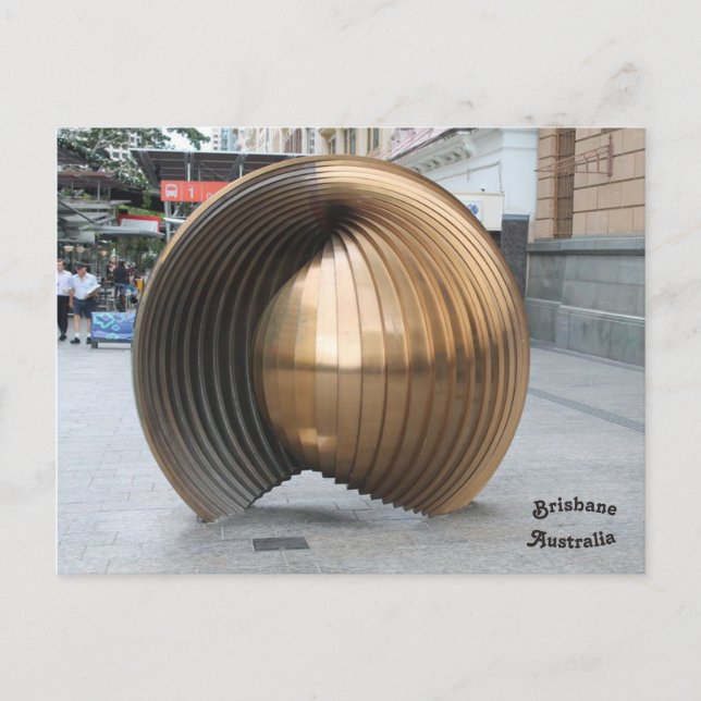 Nautalis Snäcka Sculpture, Brisbane, Australien Vykort (Framsida)