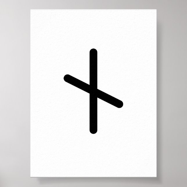NAUTHIZ Nordisk Run (Nöd, Nödvändighet) | Elder Fu Poster (Framsidan)