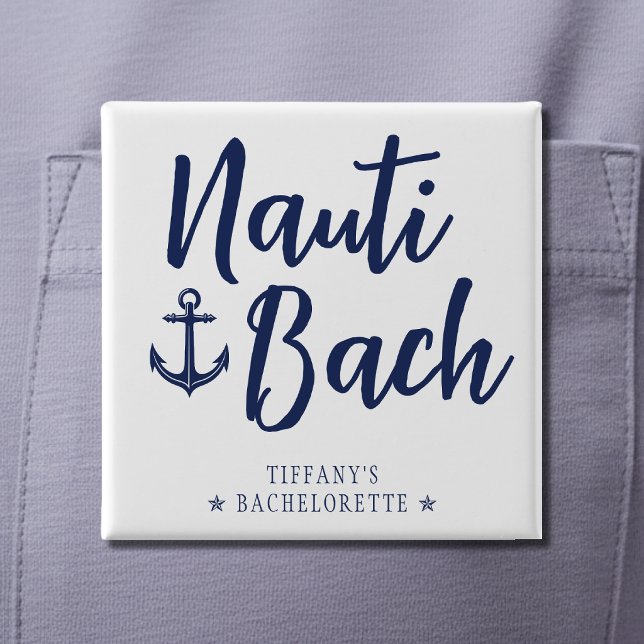 Nauti Bach Ankare Nautisk Sängkammarfest Knapp (Skapare uppladdad)