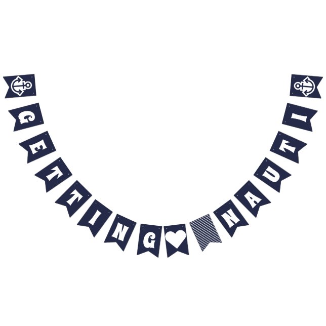 Nauti Bachelorette Party Nautical Bunting Vimplar (Alla)