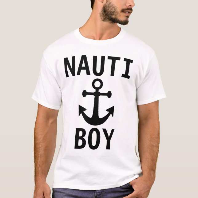 NAUTI BOY NAUTICAL BOATER t-shirts (Framsida)