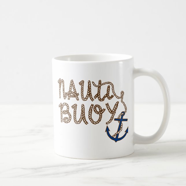 Nauti Buoy Nautical Boat med ankare Kaffemugg (Höger)