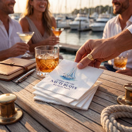 Nauti Buoy's Akvarell Segelbåt Svärmannafest Pappersservett