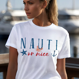 Nauti eller Nicenyj Nautisk jul T Shirt