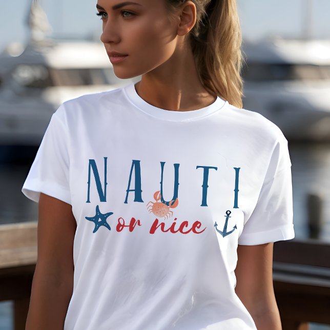 Nauti eller Nicenyj Nautisk jul T Shirt (Skapare uppladdad)