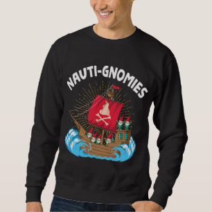 Nauti Gnomies Sailing Nordic Pirat Gnomes Lång Ärmad Tröja