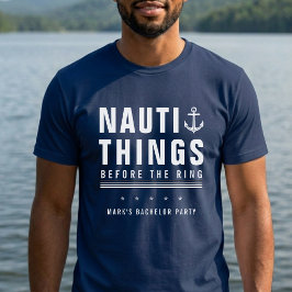 Nauti saker innan ringens bröllopsfestankare t shirt
