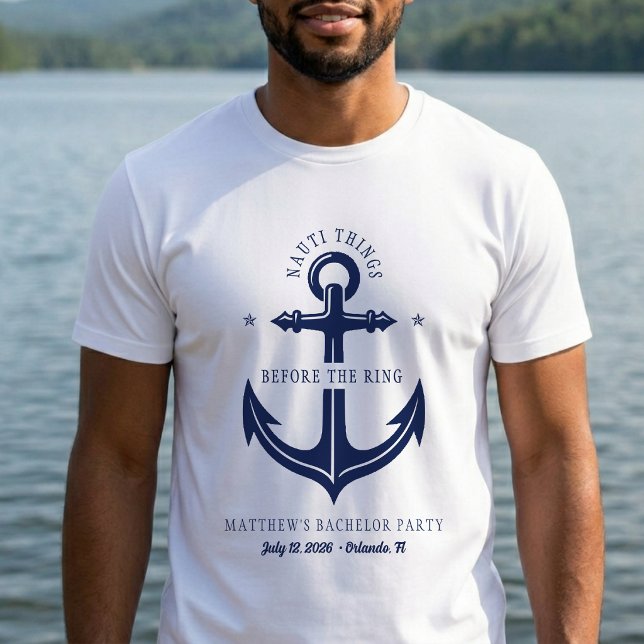 Nauti saker innan ringens förankring av möhippan t shirt (Skapare uppladdad)