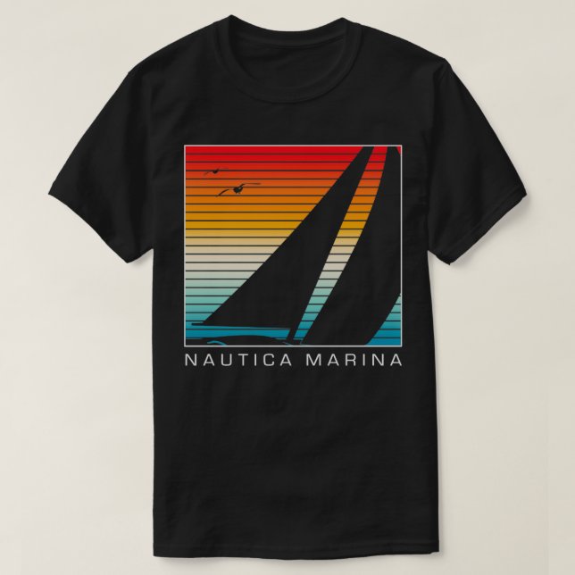 Nautica Marina Classic TShirt T Shirt (Design framsida)