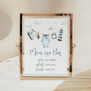 Nautical Ahoy Baby Shower Mamma Osa Pub Poster