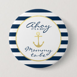 Nautical Ahoy, en Boy Mamma to be Baby Shower Knapp