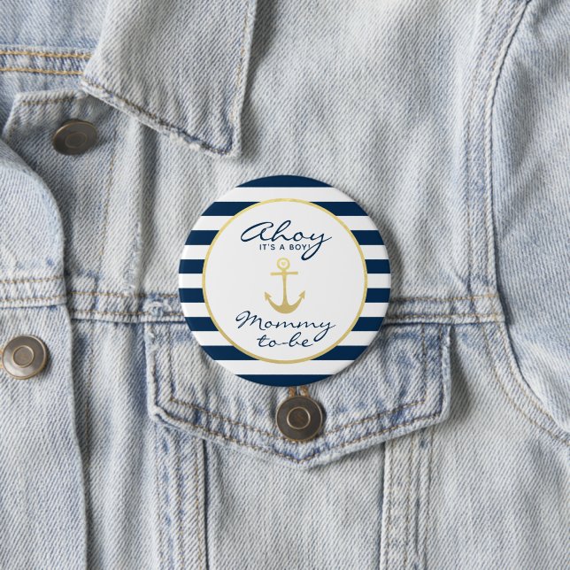 Nautical Ahoy, en Boy Mamma to be Baby Shower Knapp (In Situ)