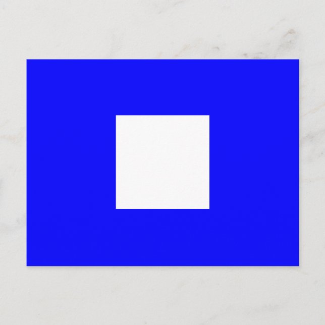 Nautical Alphabet Flagga Signal Brev P Vykort (Framsida)