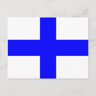 Nautical Alphabet Flagga Signal Brev X Vykort