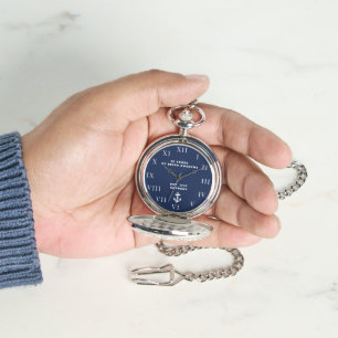 Nautical Anchor 80 Birthday Luxury Vintage Navy Armbandsur