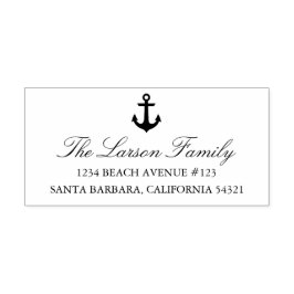 Nautical Anchor Adress Frimärke Självfärgande Stämpel