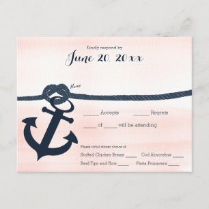 Nautical Anchor and Rope Response Navy och OSA Kort