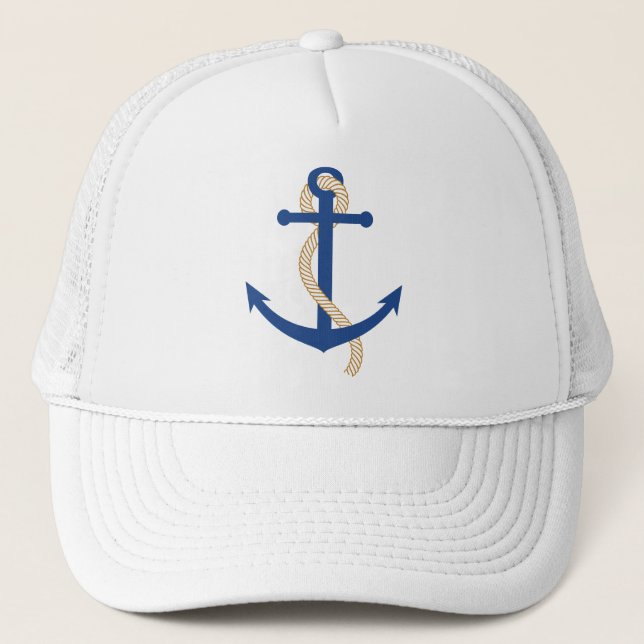Nautical Anchor Baseball Cap Keps (Framsida)