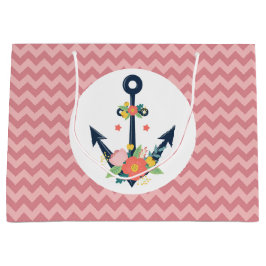 Nautical Anchor Blommig Baby Shower Flicka Party