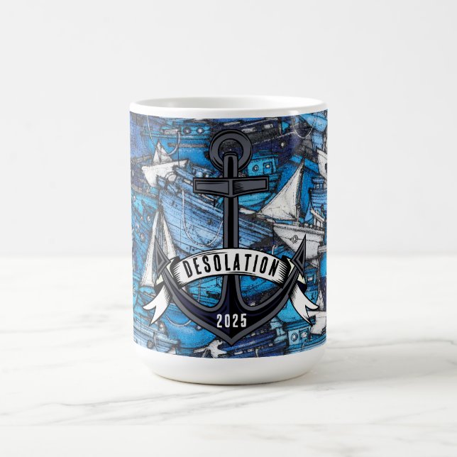 Nautical Anchor Boat Namn Kaffemugg (Center)