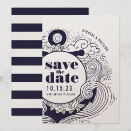 Nautical Anchor bröllop Inbjudningar