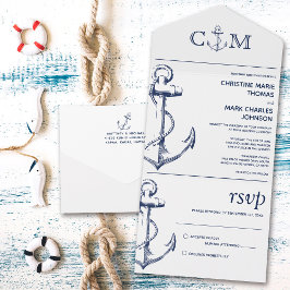 Nautical Anchor Bröllop White
