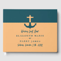 Nautical Anchor - Coral Blue - Beach Wedding