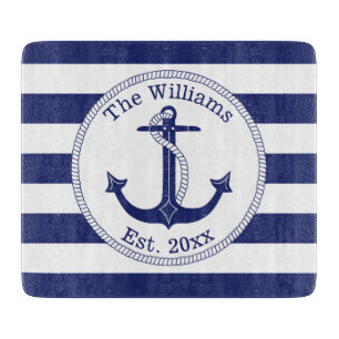 Nautical Anchor Family Namn 6 x 7 tum