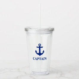 Nautical Anchor Kapten Take Away Mugg