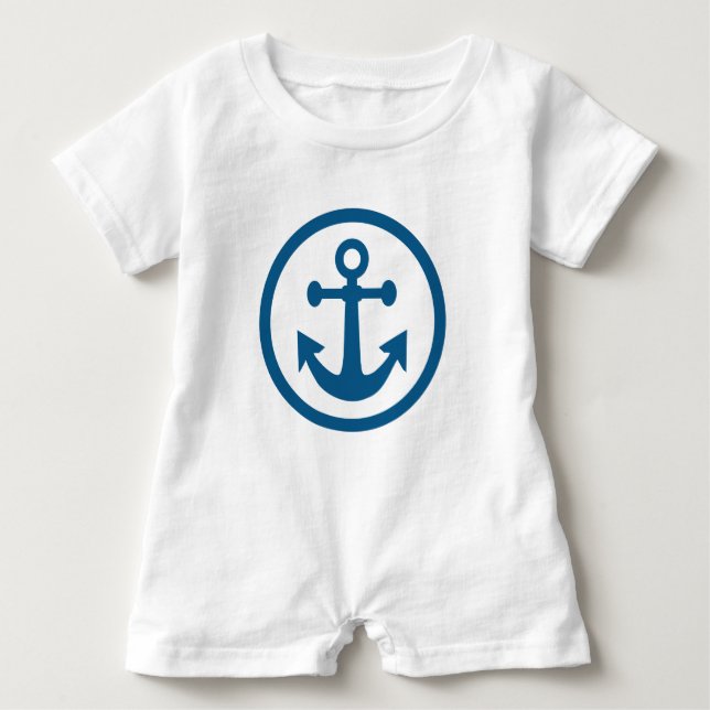 Nautical Anchor-kläder T-shirt (Framsida)