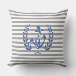 Nautical Anchor Laurel Wand Kudde
