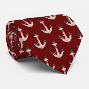 Nautical Anchor med Rope på Red Slips