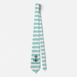 Nautical,Anchor,Mint Grönt Rand Slips