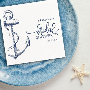 Nautical Anchor Möhippa White Pappersservett