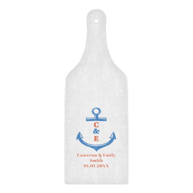 Nautical Anchor Monogrammed Paddle  (Framsidan)