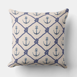 Nautical Anchor Mönster Kudde