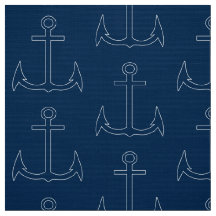 Nautical Anchor Mönster Navy Blue