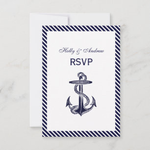 Nautical Anchor Navy Diag Rand 2V OSA Kort