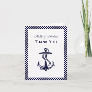 Nautical Anchor Navy Diag Rand 2V Tack Kort