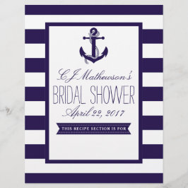 Nautical Anchor Navy Rand Möhippa Divider