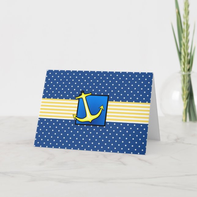 Nautical Anchor Note Card Kort (Framsida)
