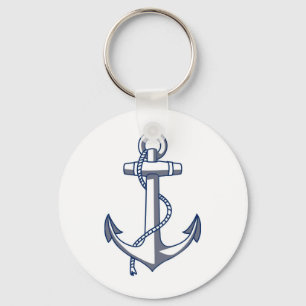Nautical Anchor Nyckelring