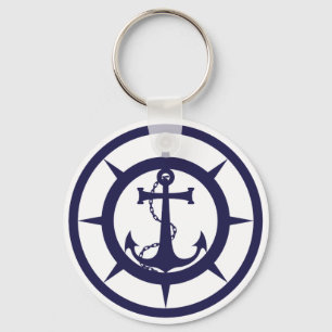 Nautical Anchor Nyckelring