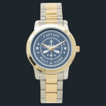 Nautical Anchor Oars Stars kapten Boat Namn Armbandsur<br><div class="desc">A Nautical Frakt Anchor and Oars - Paddles Plus Stars med kapten Rank eller annan titel och Ditt namn eller Boat Namn på en Snyggt Wrist Watch. Pocket Watch i personligen kommer inte bara att vara tid utan är också en roligt-konversation i biet. Perfekt för Fars dag men ger också...</div>