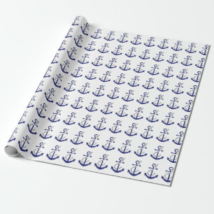 Nautical Anchor och Rope Presentpapper