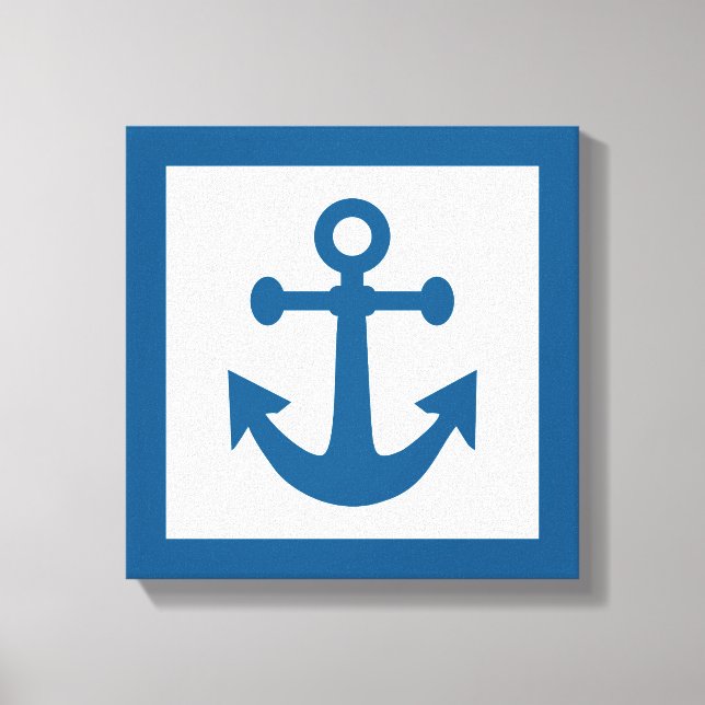 Nautical Anchor-omslaget arbetsyta Canvastryck (Framsida)